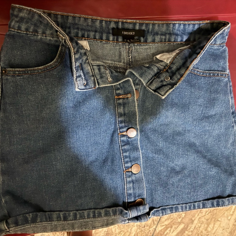 Forever 21 Blue Denim Skirt